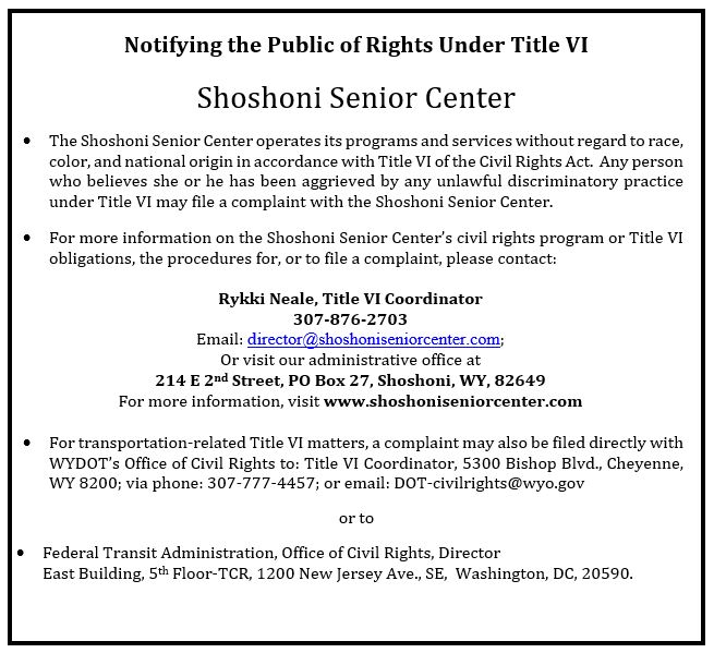 Notifying the Public of Rights Under Title VI